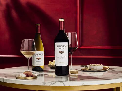 Franciscan Cabernet and Chardonnay with Cheese Pairing
