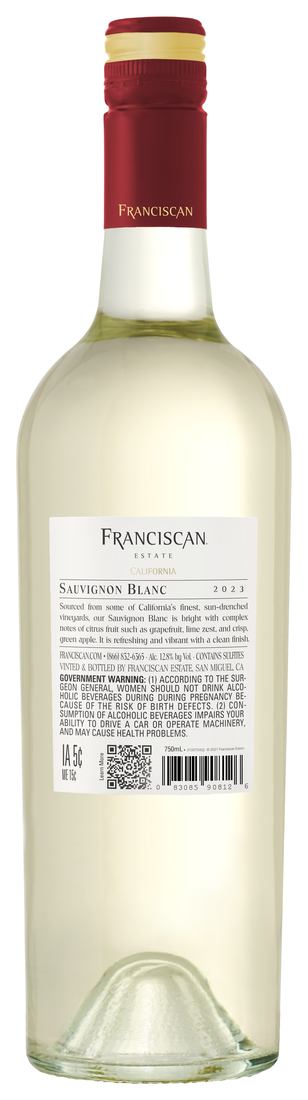 Franciscan Sauvignon Blanc Bottle Back